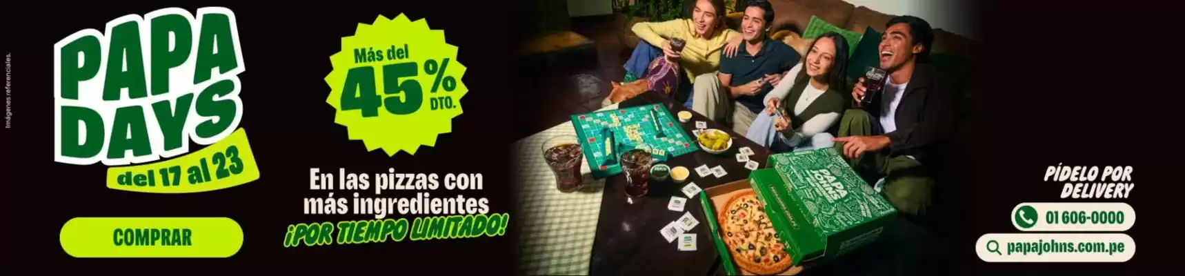 Catálogo Papa John's (válido hasta 23-11)