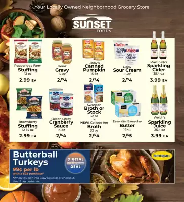 Sunset Foods weekly ad (valid until 25-11)