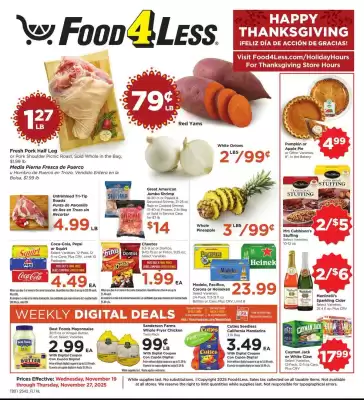 Food 4 Less weekly ad (valid until 27-11)