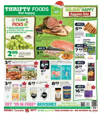 Thrifty Foods flyer (valid until 26-11)