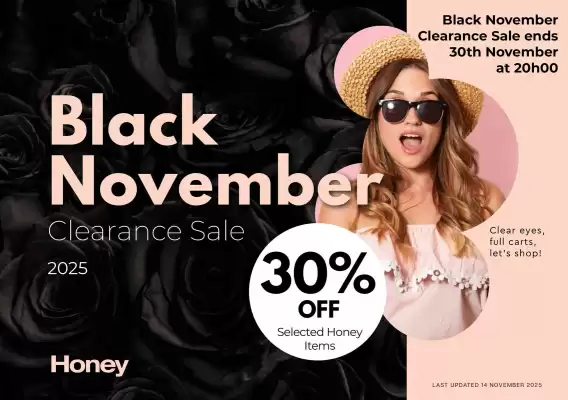 Honey Fashion Accessories catalogue (valid until 30-11)