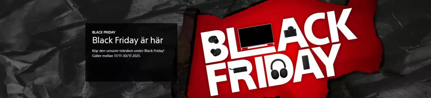 Sony reklamblad (giltig till och med 30-11)