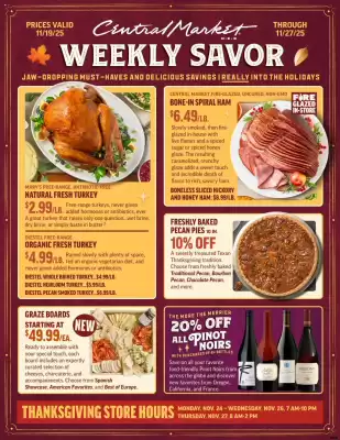 Central Market weekly ad (valid until 27-11)