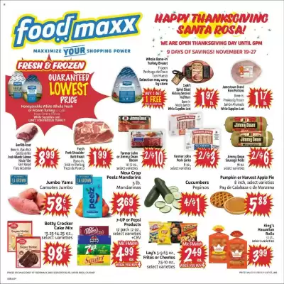Foodmaxx weekly ad (valid until 28-11)