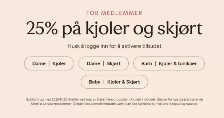 Lindex kundeavis (gyldig til 23-11)