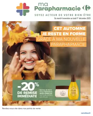 Catalogue Carrefour maPara parapharmacie (valable jusqu'au 1-12)