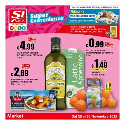 Volantino Sì con te Market (valido fino al 26-11)
