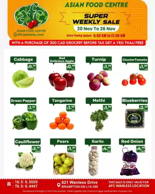Asian Food Centre flyer (valid until 26-11)