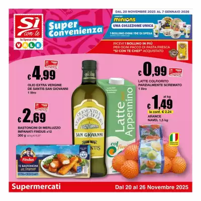 Volantino Sì con te Supermercati (valido fino al 26-11)