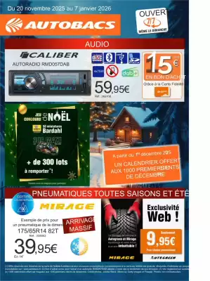 Catalogue Autobacs (valable jusqu'au 7-01)