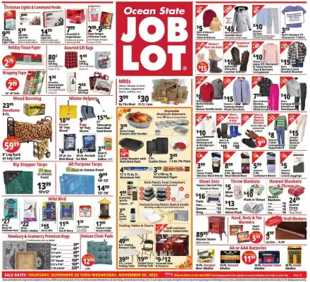 Ocean State Job Lot flyer (valid until 26-11)