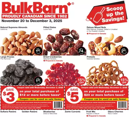 Bulk Barn flyer (valid until 26-11)