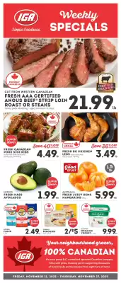 IGA flyer (valid until 26-11)
