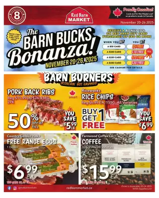 Red Barn Market flyer (valid until 26-11)