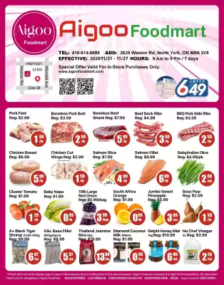 Aigoo Foodmart flyer (valid until 26-11)