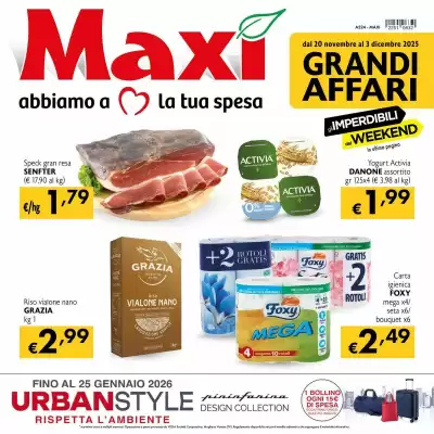 Volantino Maxi Supermercati (valido fino al 3-12)