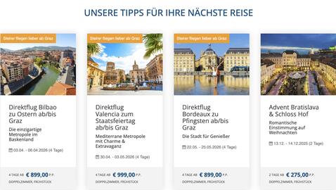 Gruber Reisen Flugblatt Seite 1