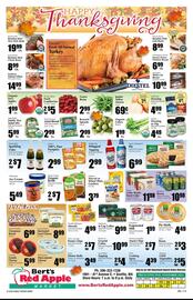 Bert's Red Apple weekly ad Page 1