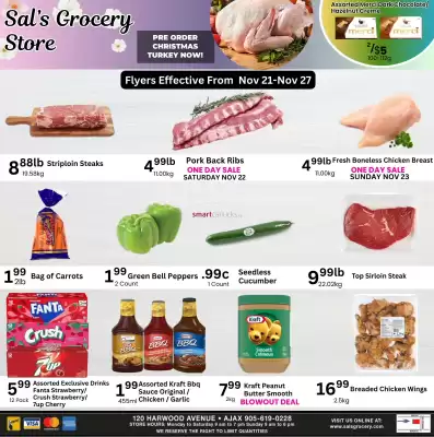Sal's Grocery flyer (valid until 27-11)