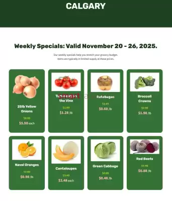 H&W Produce flyer (valid until 27-11)