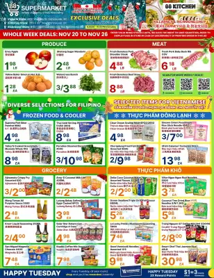 88 Supermarket flyer (valid until 26-11)