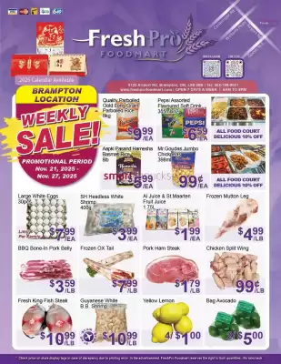 FreshPro Foodmart flyer (valid until 26-11)
