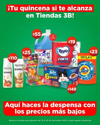 Catálogo Tiendas Tres B (válido hasta 30-11)