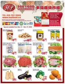 Top Food Supermarket flyer week 47 Page 1