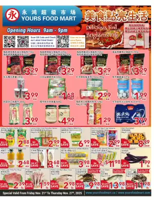 Yours Food Mart flyer (valid until 27-11)