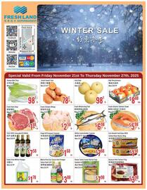 FreshLand Supermarket flyer week 47 Page 1