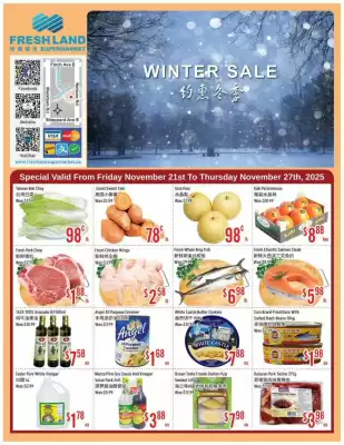 FreshLand Supermarket flyer (valid until 27-11)
