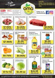 Oma Fresh Foods flyer week 47 Page 1
