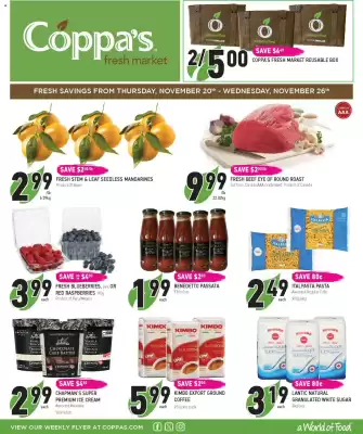 Coppa's Fresh Market flyer (valid until 27-11)