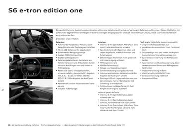 Audi Flugblatt | A6 e-tron Seite 21
