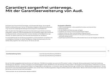 Audi Flugblatt | Q2 Seite 75