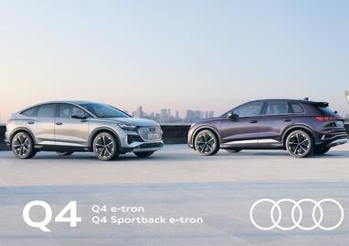 Audi Flugblatt | A4 e-tron Seite 1