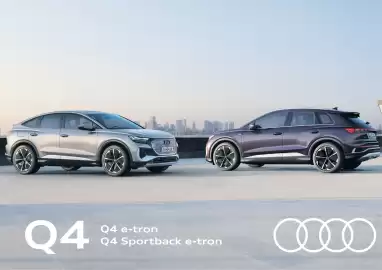 Audi Flugblatt | A4 e-tron Seite 1
