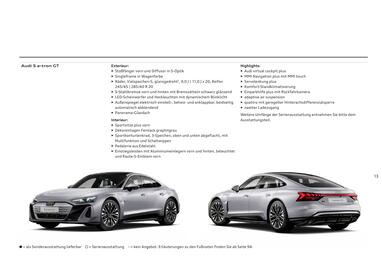 Audi Flugblatt | e-tron GT Seite 13