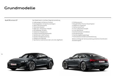 Audi Flugblatt | e-tron GT Seite 14