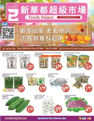 Fresh Palace Supermarket flyer (valid until 27-11)