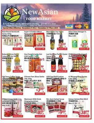 New Asian Food Market flyer (valid until 27-11)