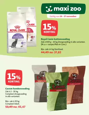 Maxi Zoo folder (geldig t/m 27-11)