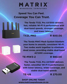 Matrix Warehouse catalogue week 47 Page 1