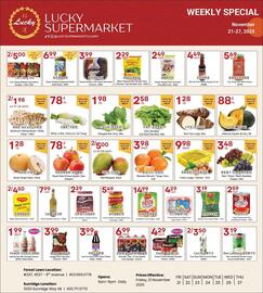 Lucky Supermarket flyer week 47 Page 1