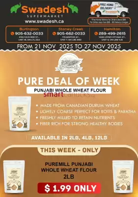 Swadesh Supermarket flyer (valid until 27-11)