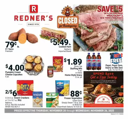 Redner's Warehouse weekly ad (valid until 26-11)