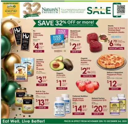 Nature's Emporium flyer (valid until 3-12)