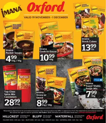 Oxford Freshmarket catalogue (valid until 1-12)