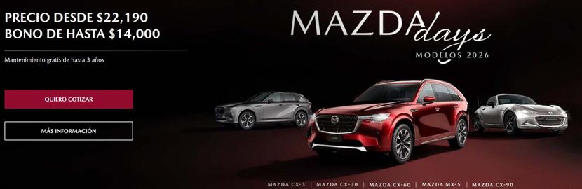 Catálogo Mazda Página 1