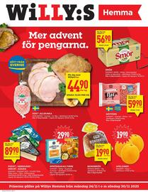 Willys Hemma reklamblad vecka 48 Sida 1